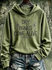 Women's Halloween skull print Regular Sweatshirt