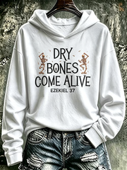 Women's Halloween skull print Regular Sweatshirt