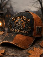 Unisex Salem 400th Anniversary Witch Printed Hat