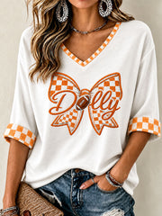 Women's Tennessee Football Casual Printed T-Shirt