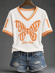 Women's Tennessee Football Casual Printed T-shirt