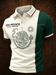 Men's Mexico Independence Day Printed Casual Tops