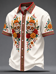 Men's Day Of The Dead Short Sleeve Shirt