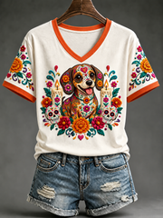 Women's Day Of The Dead Short-sleeved T-shirt