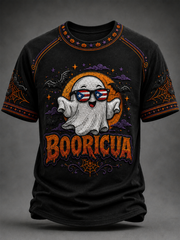 Men's Halloween in Puerto Rico BOORICUA Printed short sleeves t-shirt