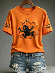 Women's Puerto Rico Halloween Print short-sleeved T-shirt