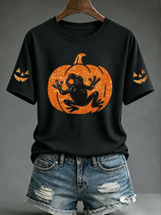 Women's Puerto Rico Halloween Print short-sleeved T-shirt