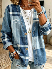 Women's Christian Art Patchwork Cardigan