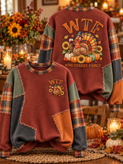 Women's Wine Turkey Family Regular Sweatshirt