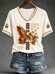 Women's Christian God Is Good Short Sleeve T-shirt