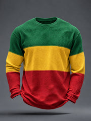Men's Reggae Inspired Waffle Top