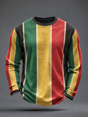 Men's Reggae Inspired Waffle Top