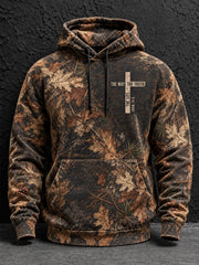 Men's Christian Jesus The Way The Truth The Life JOHN 14:6 Oversized Drop-Shoulder Hoodie with Pockets