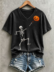 Women's Funny Skeleton T-Shirt