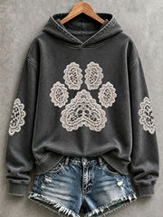 Women's Cat Paw Print Hoodies