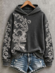 Women's Halloween Skull Art Hoodies