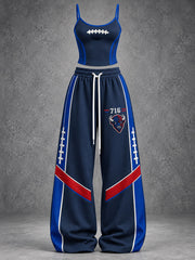 Women's Football Lover Buf Art Printed Sets