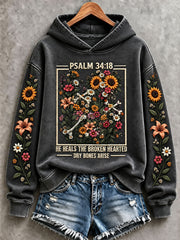 Women's Halloween Gothic Style Dry Bones Come To Life Regular Sweatshirt