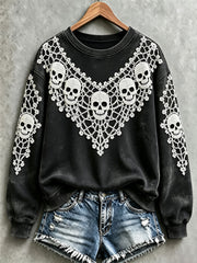 Women's Halloween Skull Sweatshirts