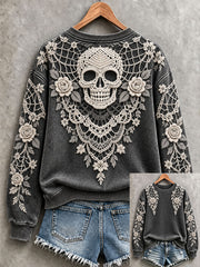 Women's Halloween Skull Sweatshirts