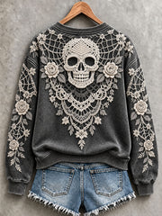 Women's Halloween Skull Sweatshirts