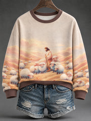 Women's Faith Print Casual Sweatshirt