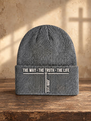 Unisex Christian Jesus The Way The Truth The Life Print Beanie