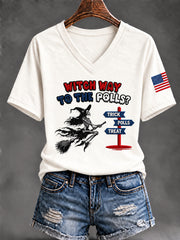 Women's VOTE Print Short Sleeve Casual T-shirt