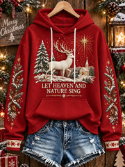 Women's Christmas Printed hoodie