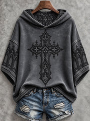 Women's Gothic Cross Christian Hoodies
