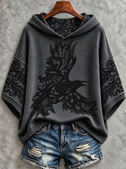 Women's Gothic Halloween Crow Hoodies