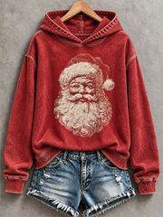 Women's Vintage Santa Claus Regular Sweatshirt
