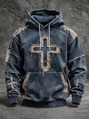 Men's Faith Oversized Drop-Shoulder Hoodie with Pockets