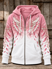 Women's Breast Cancer Zip-Up Hoodie