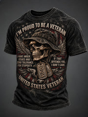 Men's Veterans Day Printed T-shirt