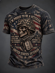 Men's Veterans Day Printed T-shirt