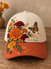 Unisex Mexico Day of The Dead Floral Art Printed Hat
