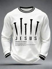 Men's Jesus Savior Of The World Waffle Top