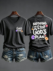 Women's Nothing Can Stop God's Plan For Your Life  T-shirt