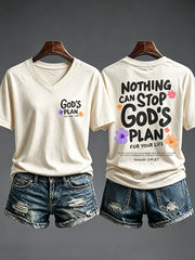 Women's Nothing Can Stop God's Plan For Your Life  T-shirt