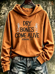 Women's Halloween skull print Regular Sweatshirt