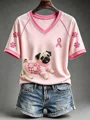 Women's Cute Pug T-shirt