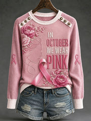 Women's "In October We Wear Pink" Breast Cancer Awareness Tops