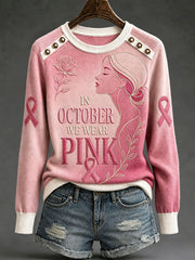 Women's "In October We Wear Pink" Breast Cancer Awareness Tops