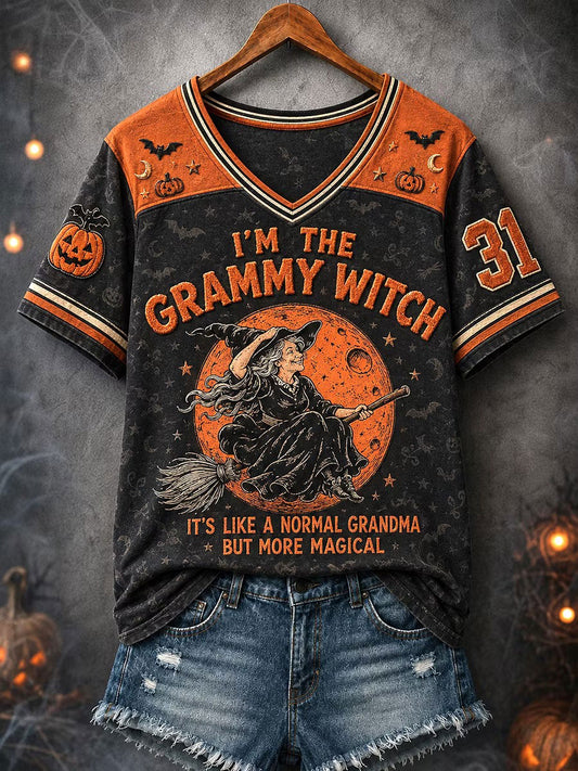 Women's I'M THE GRAMMY WITCH Short-sleeved T-shirt