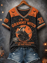 Women's I'M THE GRAMMY WITCH Short-sleeved T-shirt