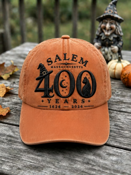 Unisex Salem 400th Anniversary Witch Printed Hat