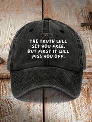 Unisex The Truth Will Set You Free But First It Will Piss You Off Feminist Quote Hat