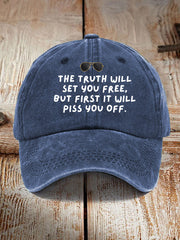 Unisex The Truth Will Set You Free But First It Will Piss You Off Feminist Quote Hat