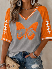 Women's Game Day Football Printed Casual T-Shirt